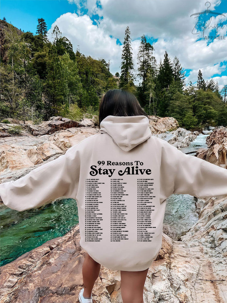 Stay Another Day Hoodie, Reasons To Stay Alive Hoodie