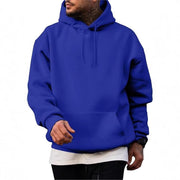 Thick Hoodie Solid Color Hoodie Men's Set Sweatshirt