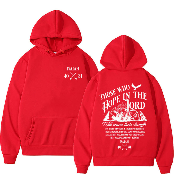 Christian Jesus Letters Print Hoodies Men Women&