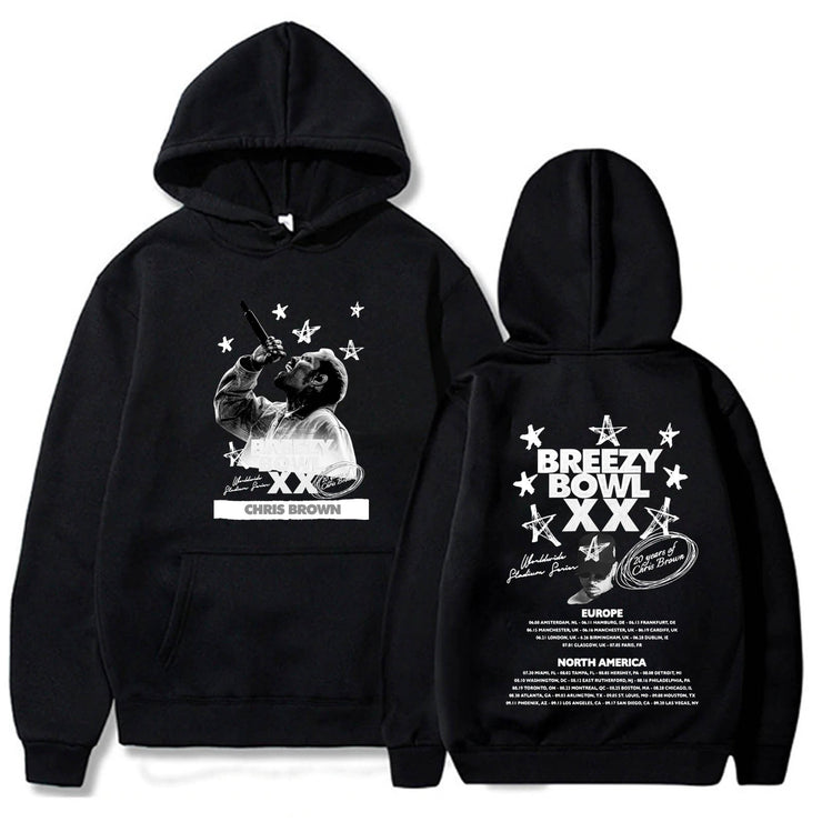 Chris Brown Breezy Bowl XX Tour Hoodie Hoodie Hoodie Hoodie