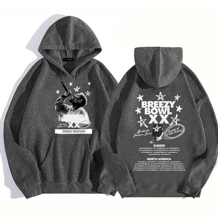 Chris Brown Breezy Bowl XX Tour Hoodie Hoodie Hoodie Hoodie