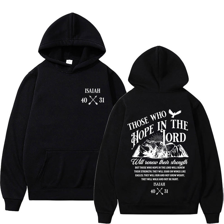 Christian Jesus Letters Print Hoodies Men Women&