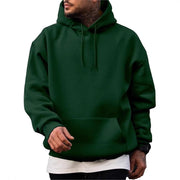 Thick Hoodie Solid Color Hoodie Men's Set Sweatshirt