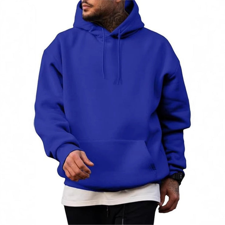 Thick Hoodie Solid Color Hoodie Men&