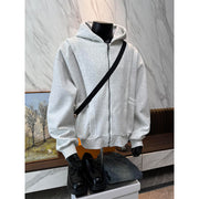 Short boxy cardigan hoodie hoodie clean fit jacket