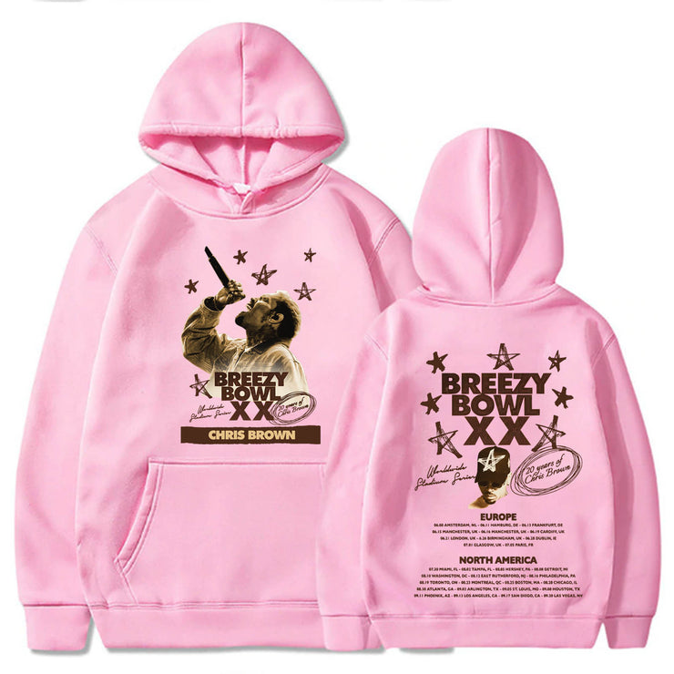 Chris Brown Breezy Bowl XX Tour Hoodie Hoodie Hoodie Hoodie