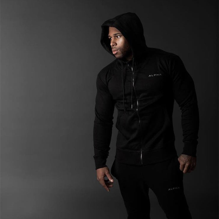 Zipper Cardigan Style Hoody Male Casual Sweatshirt