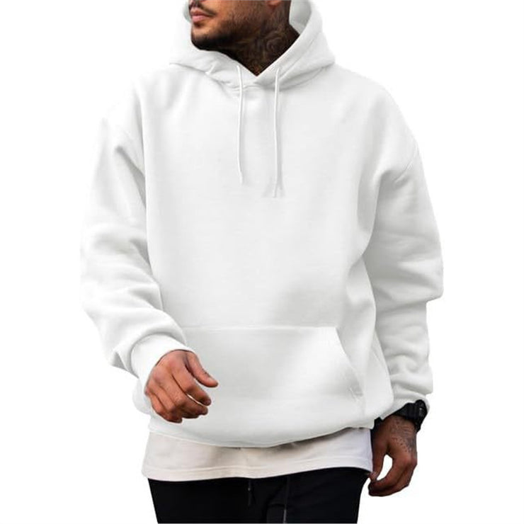 Thick Hoodie Solid Color Hoodie Men&