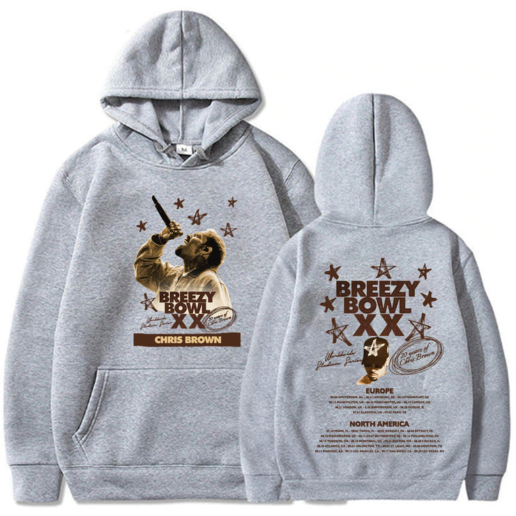 Chris Brown Breezy Bowl XX Tour Hoodie Hoodie Hoodie Hoodie