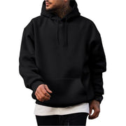Thick Hoodie Solid Color Hoodie Men's Set Sweatshirt