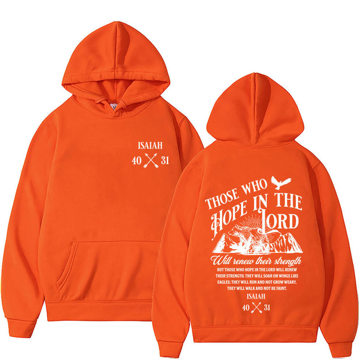 Christian Jesus Letters Print Hoodies Men Women&