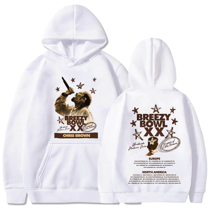 Chris Brown Breezy Bowl XX Tour Hoodie Hoodie Hoodie Hoodie