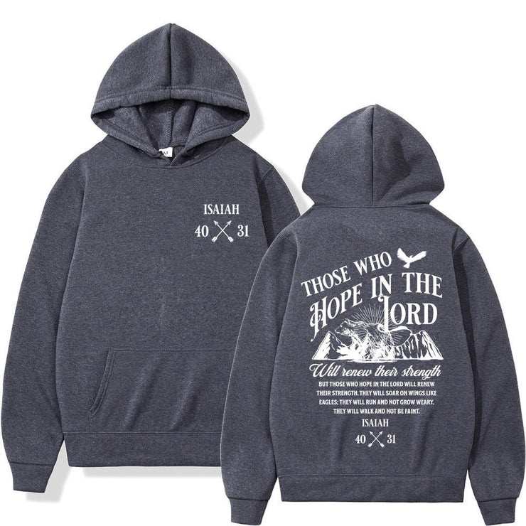 Christian Jesus Letters Print Hoodies Men Women&