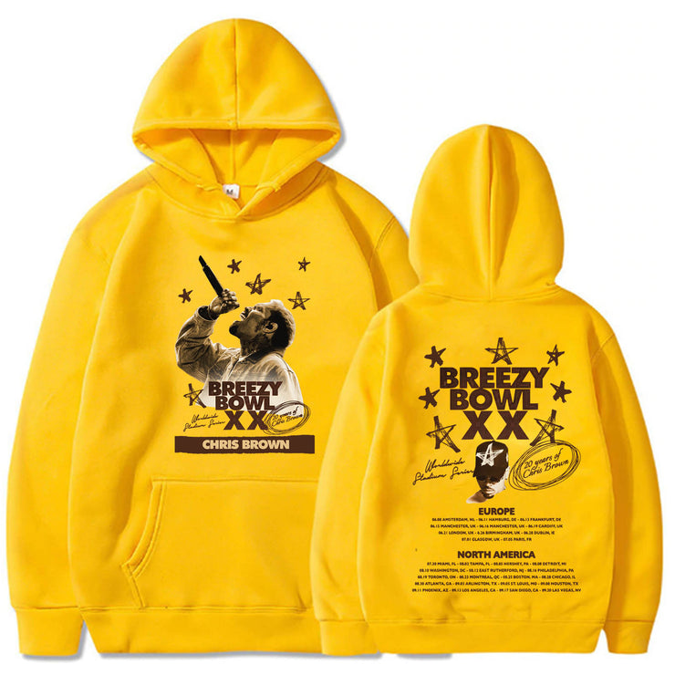 Chris Brown Breezy Bowl XX Tour Hoodie Hoodie Hoodie Hoodie