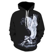 Unisex Broken Angel Print Halloween Hoodies Plus Size Sweatshirts