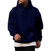 Thick Hoodie Solid Color Hoodie Men's Set Sweatshirt