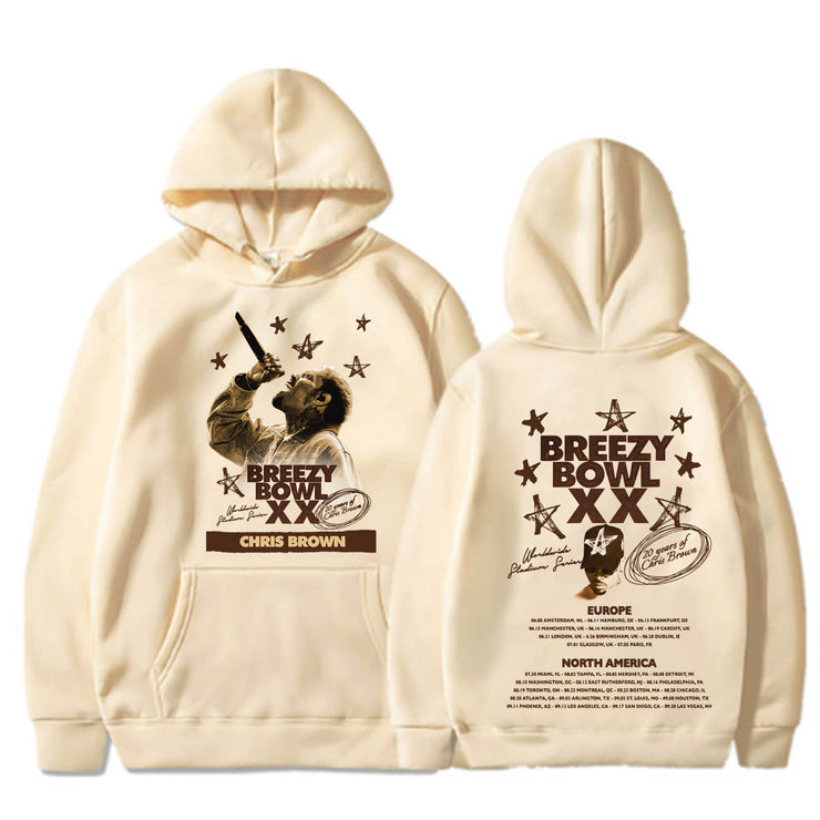 Chris Brown Breezy Bowl XX Tour Hoodie Hoodie Hoodie Hoodie