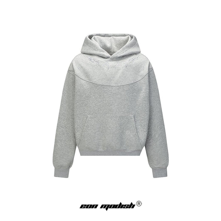 Street Style Embroidered Hoodie Sweatshirt