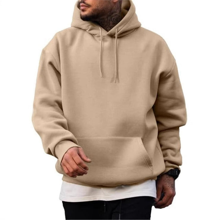 Thick Hoodie Solid Color Hoodie Men&