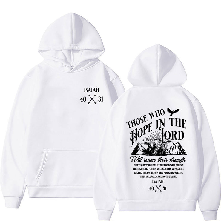 Christian Jesus Letters Print Hoodies Men Women&