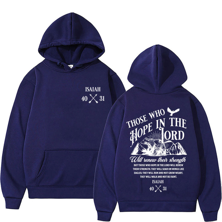 Christian Jesus Letters Print Hoodies Men Women&