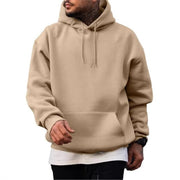Thick Hoodie Solid Color Hoodie Men's Set Sweatshirt