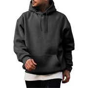 Thick Hoodie Solid Color Hoodie Men's Set Sweatshirt