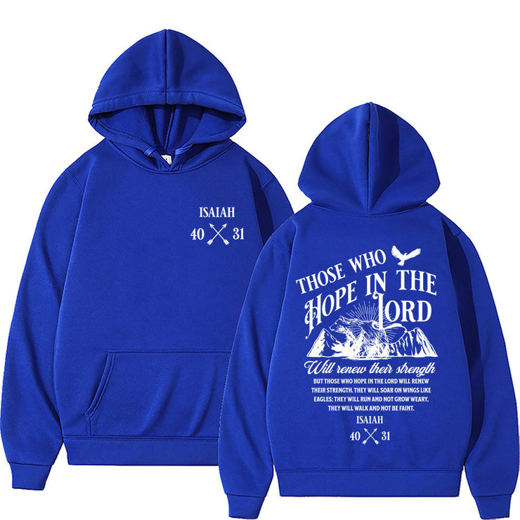 Christian Jesus Letters Print Hoodies Men Women&